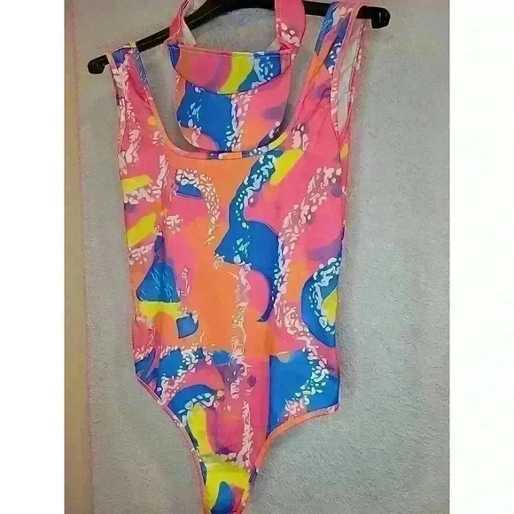 Barbie Movie Skating Costume Leotard And Visor Medium Margot Robbie Halloween - Picture 2 of 5